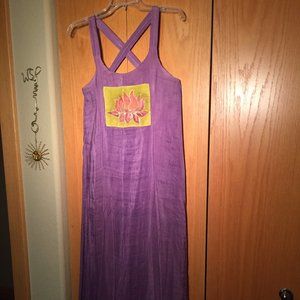 Conscious Clothing Purple Hemp Dress Small EUC